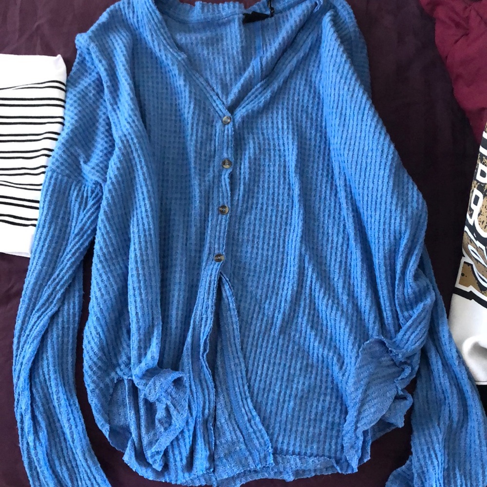 Urban outfitters BLUE long sleeve top!!!